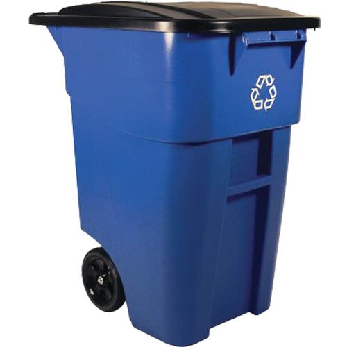 Contenant roulant BRUTE, De bureau, Plastique, 50 gal. US Waymarc Industries Inc