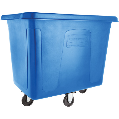 Cube Truck, Black Recycled Plastic, 38" L x 26" W x 28" H, 8 cu. Ft Volume, 300 lbs. Capacity Waymarc Industries Inc