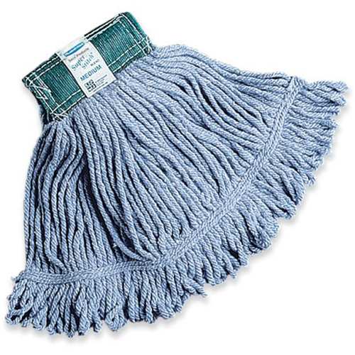 Super Stitch Wet Mop, Floor Finishing, Cotton/Yarn, 15.7 oz., Loop Style Waymarc Industries Inc