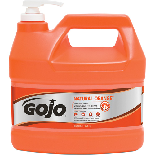 Nettoyant &agrave; mains Natural Orange, Pierre ponce, 3,78 L, Bouteille &agrave; pompe, Agrumes/Orange Waymarc Industries Inc