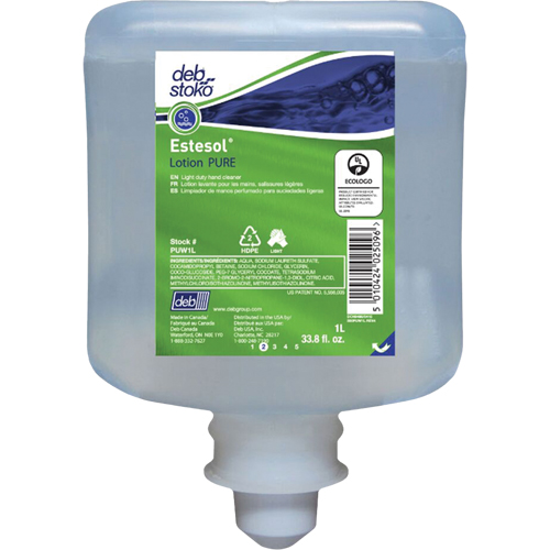 Nettoyant l&eacute;ger et pure pour les mains Estesol, Cr&egrave;me, 1 L, Recharge, Fraîcheur Waymarc Industries Inc