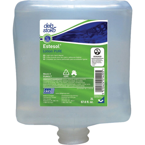 Estesol&reg; Pure Light-Duty Hand Cleaner, Cream, 2 L, Refill, Fresh Scent Waymarc Industries Inc
