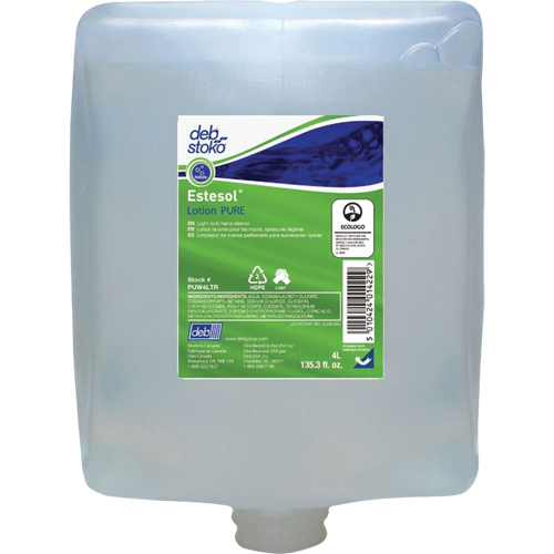 Estesol&reg; PURE Hand, Hair & Body Wash, Cream, 4 L, Refill, Fresh Scent Waymarc Industries Inc