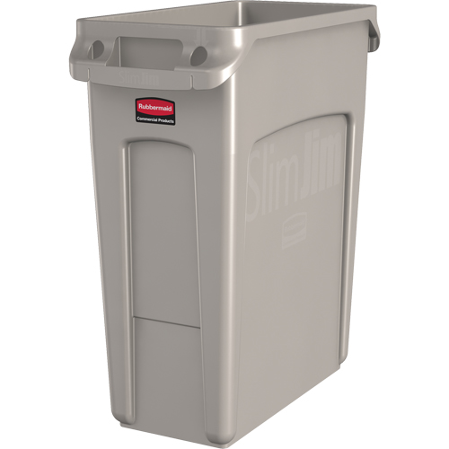 Contenants Slim Jim avec canaux de ventilation, De bureau, Poly&eacute;thyl&egrave;ne, 16 gal. US Waymarc Industries Inc