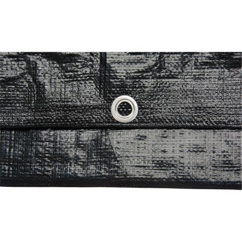 B&acirc;che, Usage industriel l&eacute;ger, Noir, 6' x 8' x 8 mils Waymarc Industries Inc