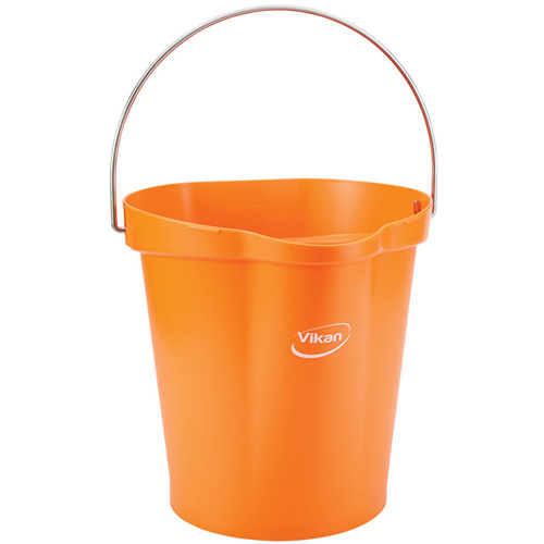 Seau hygi&eacute;nique pour service alimentaire, Tangerine, 3 gal. US Waymarc Industries Inc