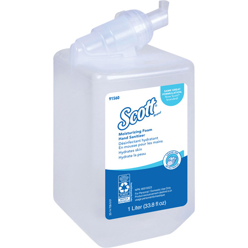 D&eacute;sinfectant moussant et hydratant pour les mains Pro de Scott, 1000 ml, Cartouche de recharge, 62% alcool Waymarc Industries Inc