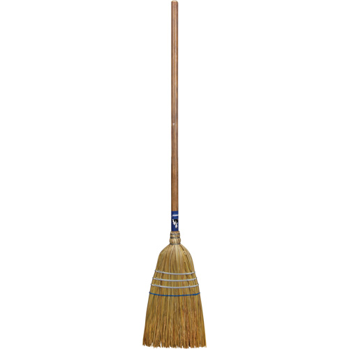 Industrial Corn Broom, 3-String, Wood Handle Waymarc Industries Inc