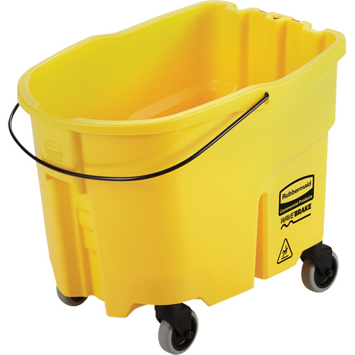 Wavebrake&reg; Mop Bucket, 8.75 US Gal. (35 qt.) Capacity, Yellow Waymarc Industries Inc