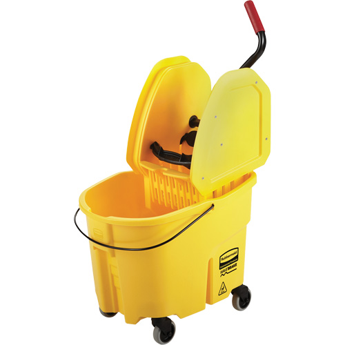 WaveBrake&reg; Mop Bucket & Wringer Combo Pack, Down Press, 8.75 US Gal.(35 Quart), Yellow Waymarc Industries Inc