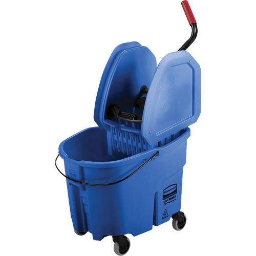 WaveBrake&reg; Mop Bucket & Wringer Combo Pack, Down Press, 8.75 US Gal.(35 Quart), Blue Waymarc Industries Inc