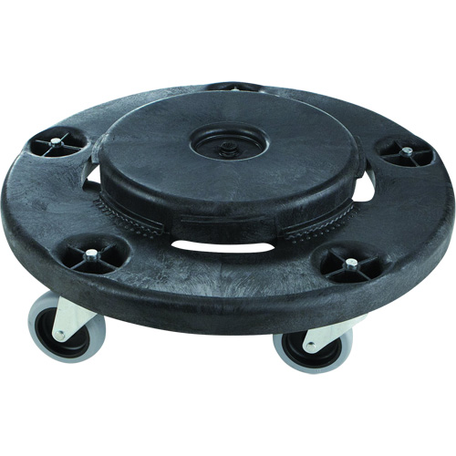 Socle roulant silencieux Brute, Poly&eacute;thyl&egrave;ne, Noir, Convient aux contenants 26-1/2" dia. Waymarc Industries Inc