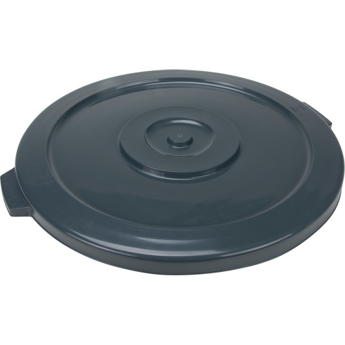 Couvercle pour contenant &agrave; d&eacute;chets, Couvercle plat, Plastique/Poly&eacute;thyl&egrave;ne, Convient aux contenants 24" dia. Waymarc Industries Inc