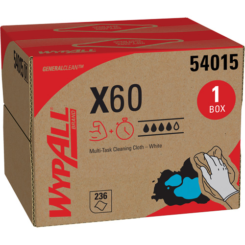 X60 Wipers, All-Purpose, 16-3/4" L x 11" W Waymarc Industries Inc