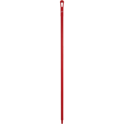 Ultra Hygiene Handle, Broom/Scraper/Squeegee, Red, Ergonomic, 59" L Waymarc Industries Inc