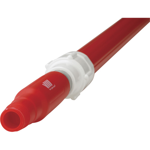 Manche de brosse pour plateforme, Brosse/Support &agrave; tampon, Rouge, T&eacute;lescopique, 62"-113" lo Waymarc Industries Inc