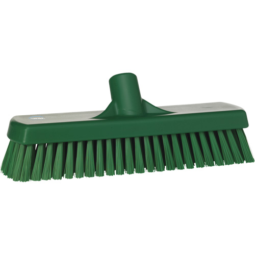 Deck & Wall Scrub Brush, Stiff Bristles, 12", Polyester, Green Waymarc Industries Inc
