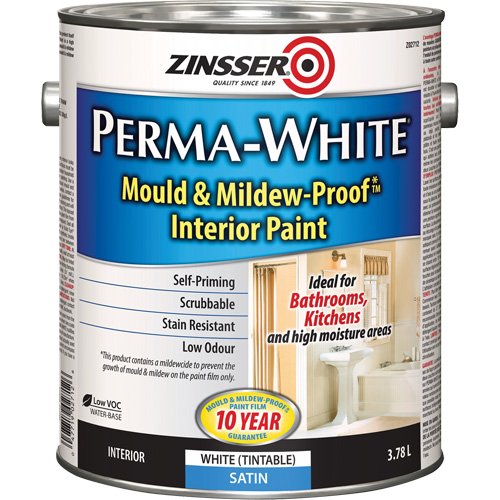 Peinture int&eacute;rieure Mold & Mildew-Proof Perma-White, 3,78 L, Gallon, Blanc Waymarc Industries Inc