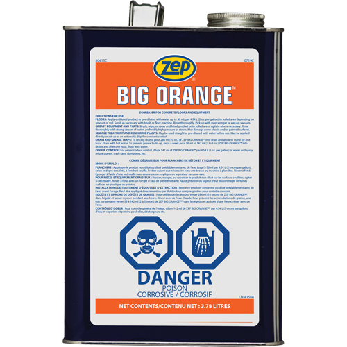 D&eacute;graissant industriel aux agrumes Big Orange, 3,78 L Waymarc Industries Inc
