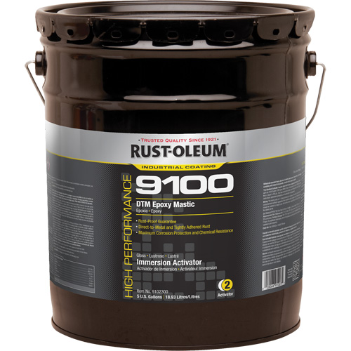 9100 System DTM Epoxy Mastic Immersion Activator, 5 gal., Pail Waymarc Industries Inc