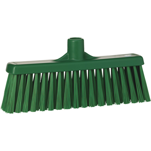 T&ecirc;te de balai droit, Crins Moyen, 12", Polyester, Vert Waymarc Industries Inc