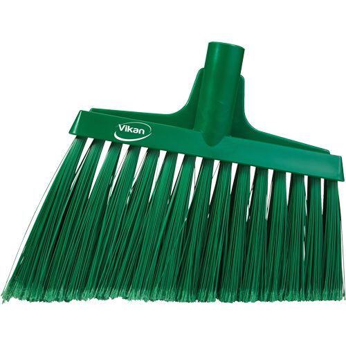 T&ecirc;te de balai oblique, Crins &agrave; bout ouvrant, 11-1/2", Polyester, Vert Waymarc Industries Inc