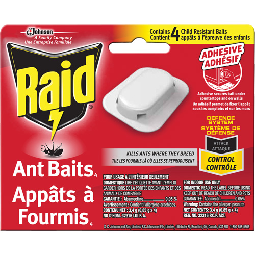 Raid&reg; Ant Bait Traps, 5" L x 6" W x 1" H Waymarc Industries Inc