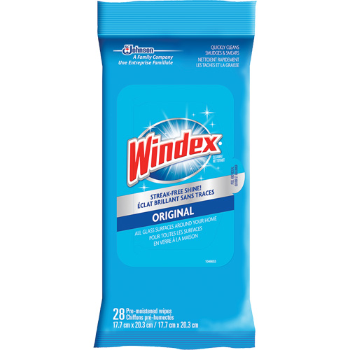 Windex&reg; Glass & Surface Wipes, Packets Waymarc Industries Inc