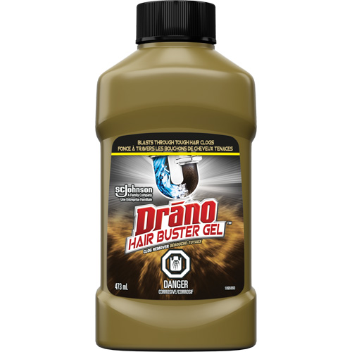 Produit d&eacute;bouchant extra puissant pour les bouchons de cheveux de Drano Waymarc Industries Inc