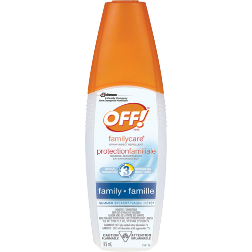 OFF! FamilyCare&reg; Summer Splash&reg; Insect Repellent, 7% DEET, Spray, 175 ml Waymarc Industries Inc