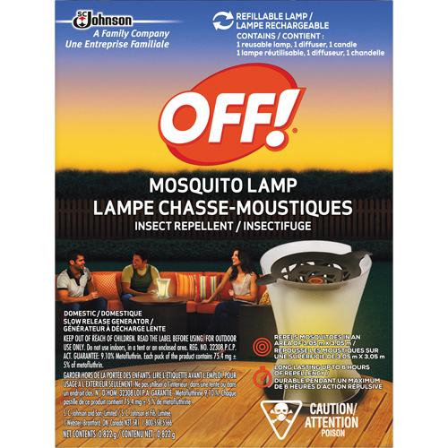 OFF! PowerPad&reg; Mosquito Repellent Lamp, DEET Free, Lamp, 0.822 g Waymarc Industries Inc