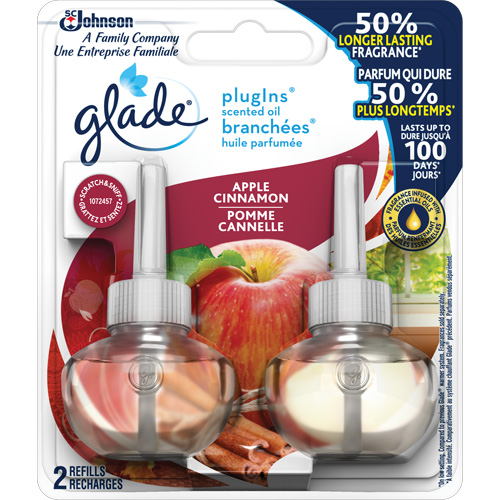 Glade&reg; PlugIns&reg; Scented Oil Refills, Apple Cinnamon, Cartridge Waymarc Industries Inc