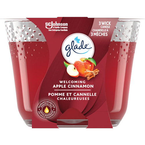 Chandelle &agrave; trois m&egrave;ches Glade, Pomme cannelle Waymarc Industries Inc
