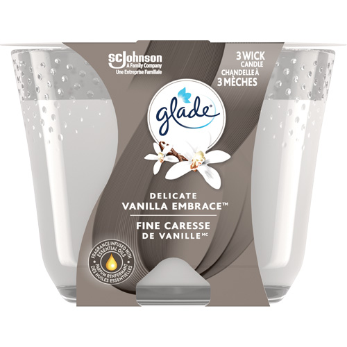 Chandelle &agrave; trois m&egrave;ches Glade, Fine caresse de vanille Waymarc Industries Inc