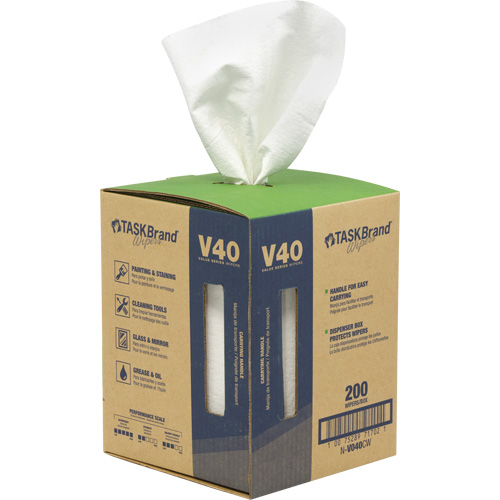 Essuie-tout de s&eacute;rie de qualit&eacute; V40 TaskBrand, Tout usage, 12" lo x 10" la Waymarc Industries Inc