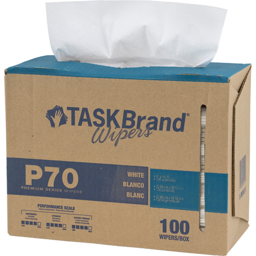 TaskBrand&reg; P70 Premium Series Wipers, Heavy-Duty, 16-3/4" L x 8-1/4" W Waymarc Industries Inc
