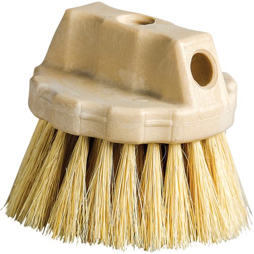 Brosse de nettoyage ronde, 5" l, Soies Tampico, Beige Waymarc Industries Inc