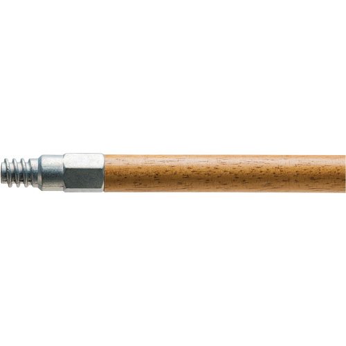 Handle with Metal Tip, Wood, ACME Threaded Tip, 1-1/8" Diameter, 60" Length Waymarc Industries Inc