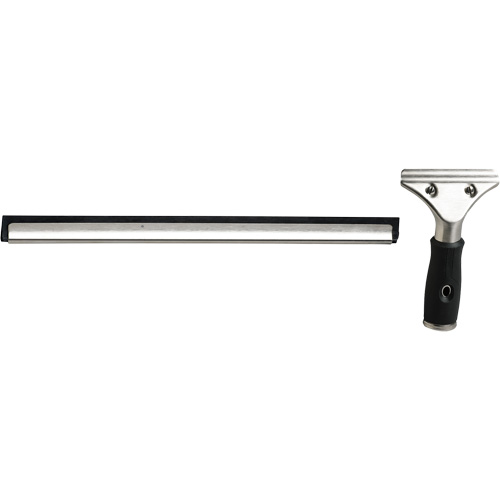 Window Squeegee with Handle, 14", Rubber, Stainless Steel Frame Waymarc Industries Inc