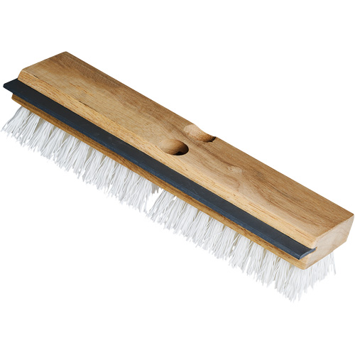 Brosse &agrave; r&eacute;curer utilitaire avec raclette, 11" l, Soies Polypropyl&egrave;ne, Blanc Waymarc Industries Inc