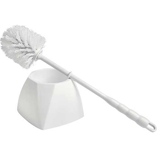 Bowl Brush with Caddy, 15-1/2" L, Polypropylene Bristles, White Waymarc Industries Inc