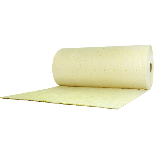 Chemical Sorbent Roll, Heavyweight, 150' L x 38" W, 89.4 gal Absorbancy Waymarc Industries Inc