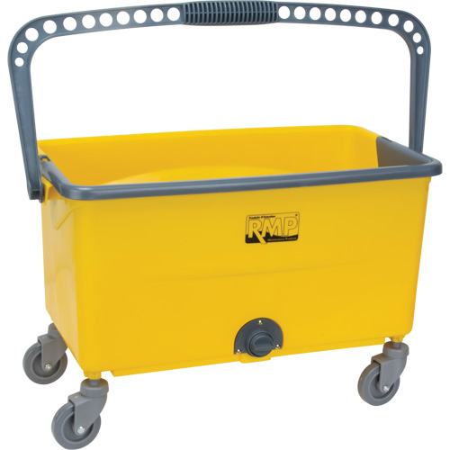 Seau et essoreuse pour vadrouille en microfibres, Passoire, 11 gal. US (44 pintes), Jaune Waymarc Industries Inc