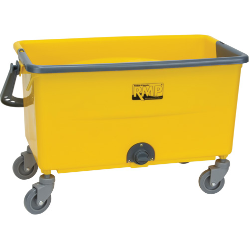 Seau et essoreuse pour vadrouille en microfibres, Passoire, 11 gal. US (44 pintes), Jaune Waymarc Industries Inc