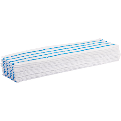 Disposable Mop Pad, Hook and Loop Style, Microfibre, 18" L x 4" W Waymarc Industries Inc