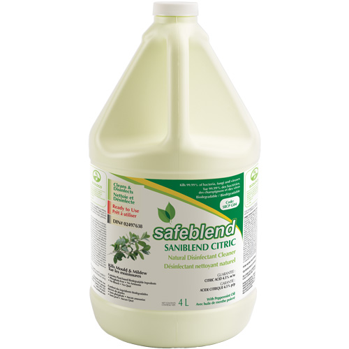 CITRIC Peppermint Oil Disinfectant Cleaner, 4 L, Jug Waymarc Industries Inc