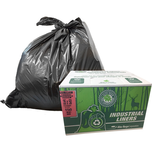Sacs &agrave; d&eacute;chets EcoLogo, T-Fort, 48" la x 60" lo, Transparent, Capacit&eacute; 246,05 L (65 gal.) Waymarc Industries Inc