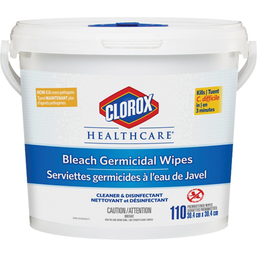 Healthcare&reg; Disinfecting Bleach Wipes, 110 Count Waymarc Industries Inc