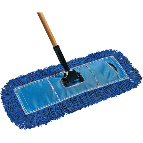 Economy Dust Mop, Slip On Style, Yarn, 18" L x 5" W Waymarc Industries Inc
