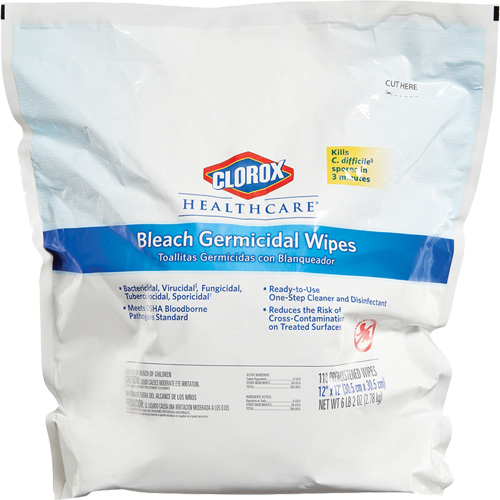 Healthcare&reg; Disinfecting Bleach Wipes Refill, 110 Count Waymarc Industries Inc